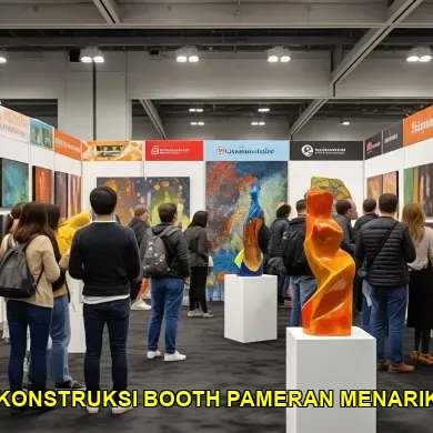 konstruksi booth pameran menarik